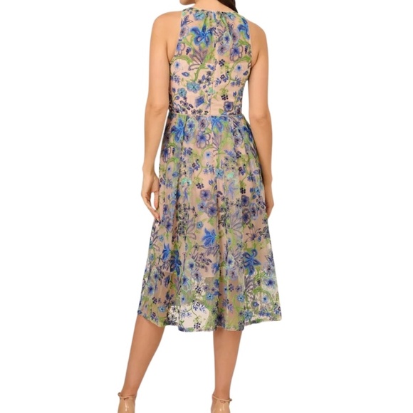 NWOT Adrianna Papell Women's Embroidered Fit and Flare Dress, Size 10 - Picture 3 of 12